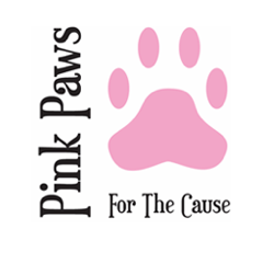 Pink paws for the cause logo