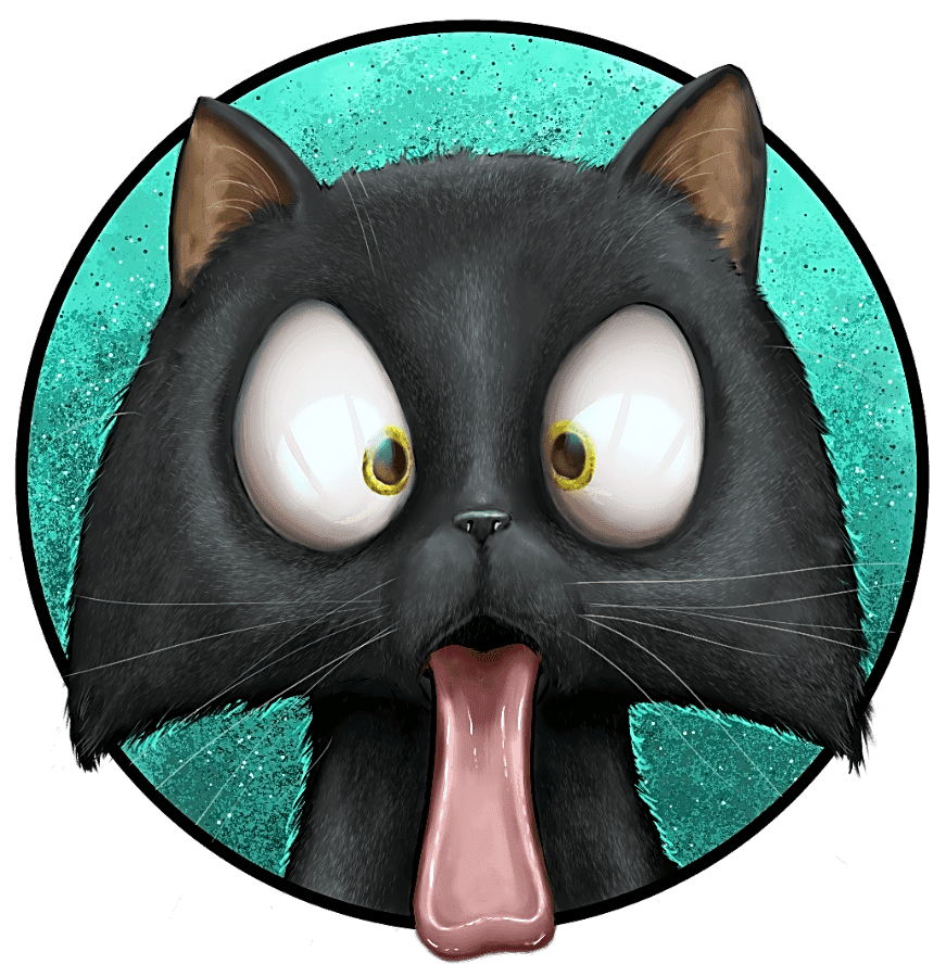 Cats with their Tongues Out logo