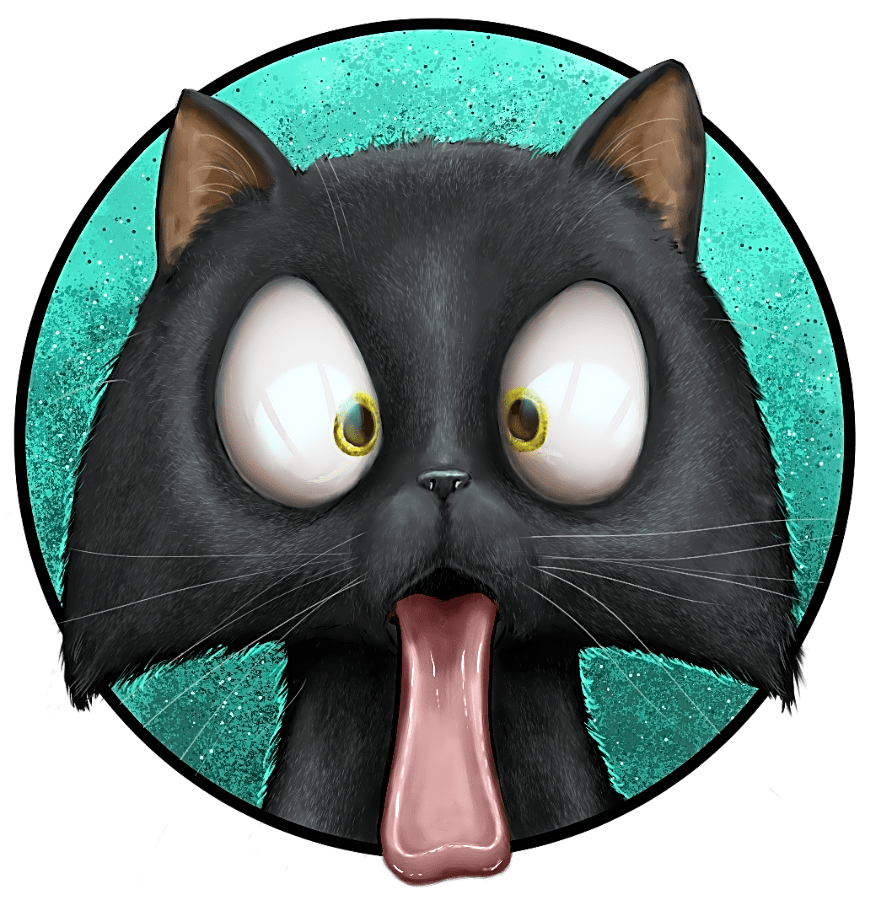 Cats with their Tongues Out logo