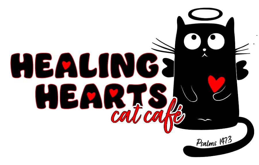 Healing Hearts Cat Cafe' logo