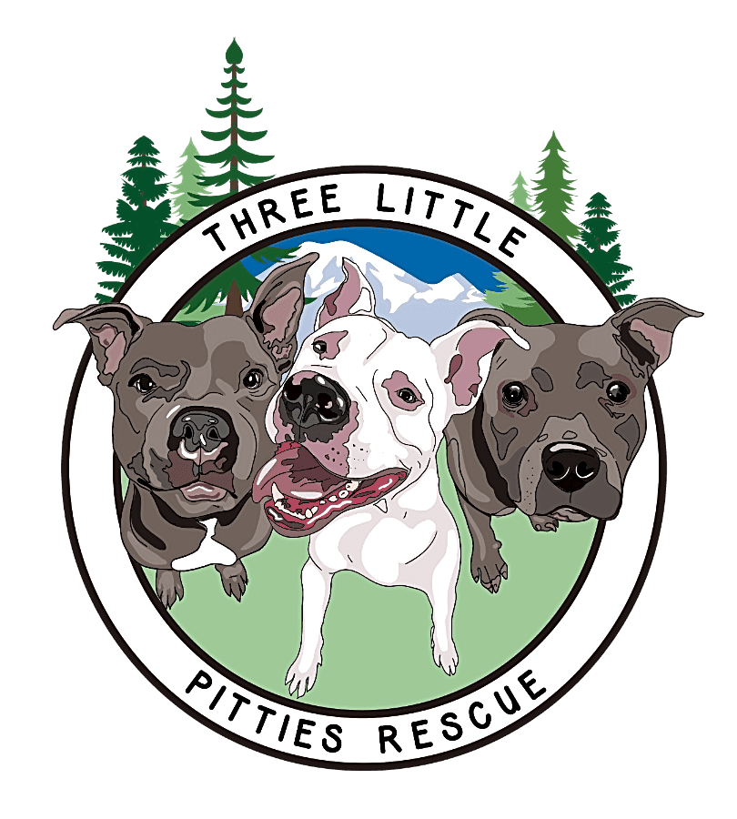 Three Little Pitties Rescue logo