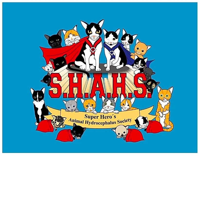 SHAHS (Super Hero's Animal Hydrocephalus Society ) logo