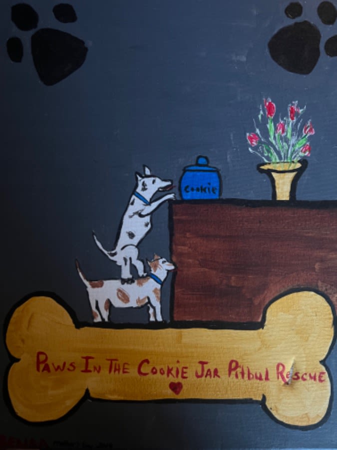 Paws in the cookie jar rescue logo