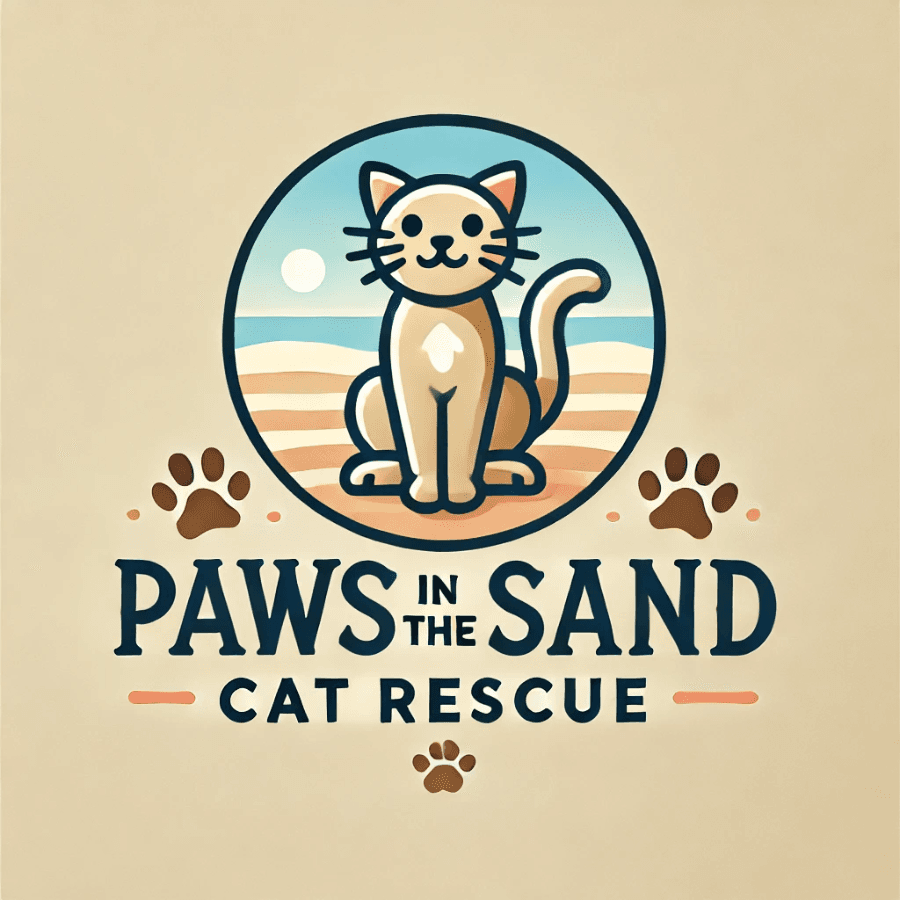 Paws in the Sand Cat Rescue logo