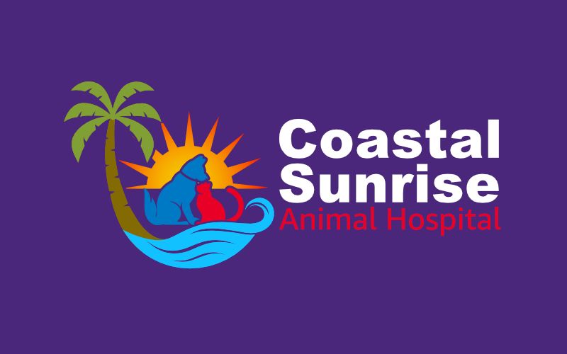 Coastal Sunrise Animal Hospital logo