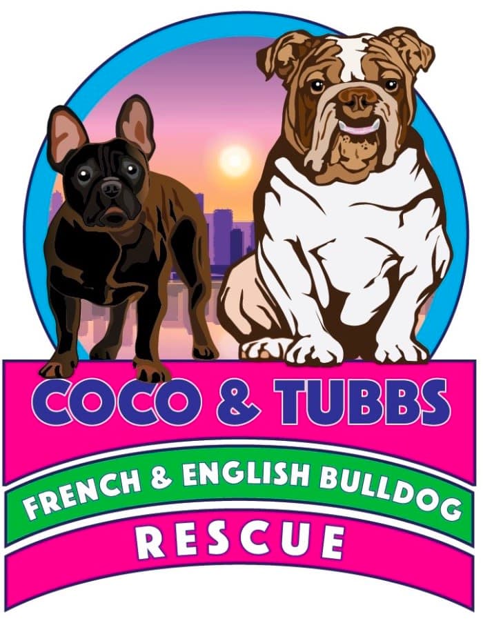 Coco & Tubbs French and English Bulldog Rescue logo