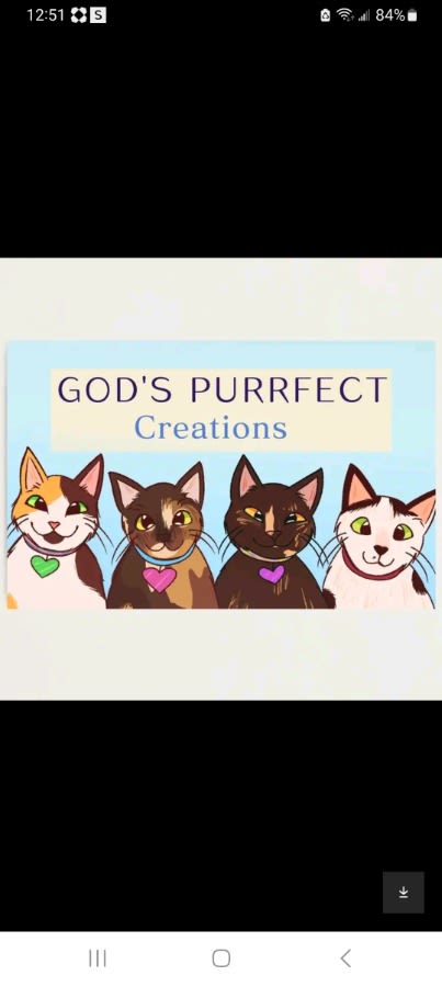 God's Purrfect Creations inc. logo