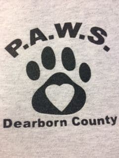 PAWS of Dearborn County logo